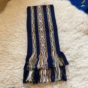 Brand New Peruvian Scarf or Table Runner (Natural Wool + Alpaca)